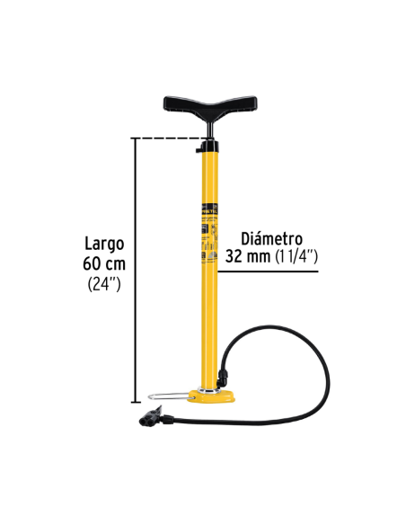 Inflador De Pie 21690 Truper Inflador De Pie 21690 Truper