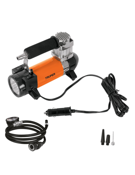 Compresor Portatil 12 V Con Linterna 20 Lm Bolso De Transporte 19999 Truper Compresor Portatil 12 V Con Linterna 20 Lm Bolso De Transporte 19999 Truper