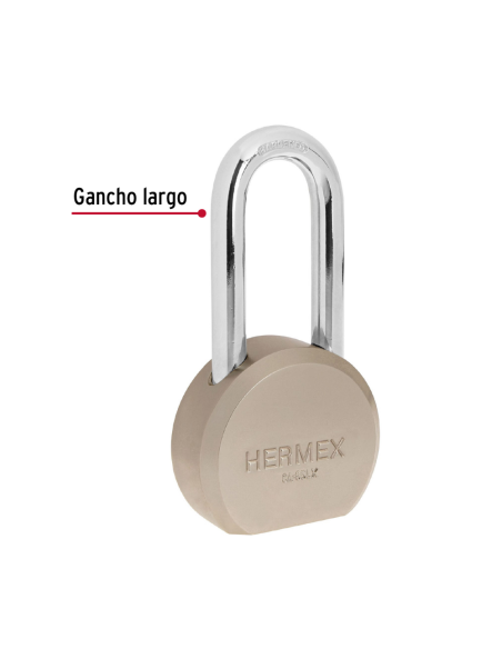 Candado Redondo Acero Ancho 65mm Gancho Largo En Blister 43339 Truper Candado Redondo Acero Ancho 65mm Gancho Largo En Blister 43339 Truper