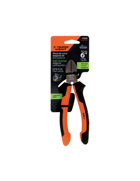 Alicate Corte Diagonal Largo (6) 15 Cm 17331 Truper Alicate Corte Diagonal Largo (6) 15 Cm 17331 Truper