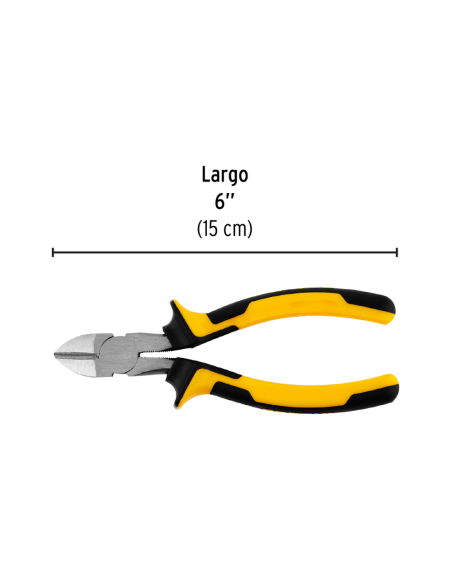 Alicate Corte Diagonal Largo (6) 15 Cm 22675 Truper Alicate Corte Diagonal Largo (6) 15 Cm 22675 Truper