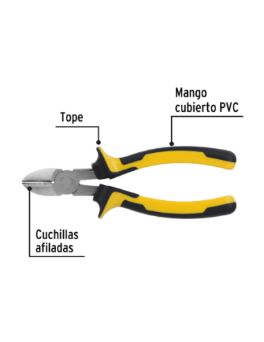Alicate Corte Diagonal Largo (7) 18 Cm 22678 Truper