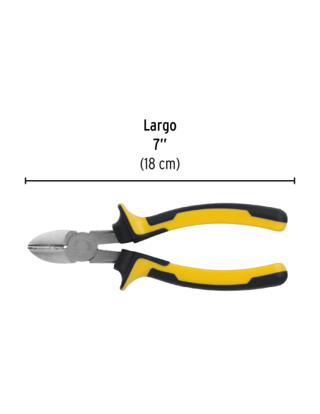 Alicate Corte Diagonal Largo (7) 18 Cm 22678 Truper Alicate Corte Diagonal Largo (7) 18 Cm 22678 Truper