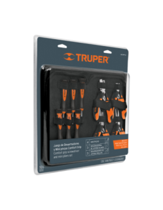 Juego De 4 Mini Pinzas + 6 Destornilladores Precision En Estuche 18200 Truper