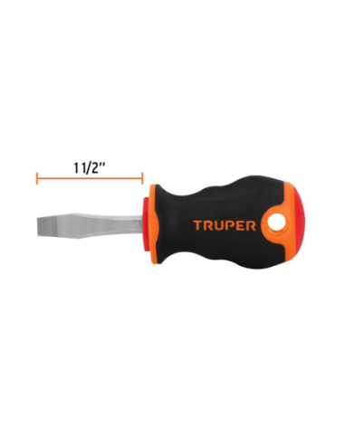 Destornillador Plano Conico 6 X 38 Confort Grip 14003 Truper