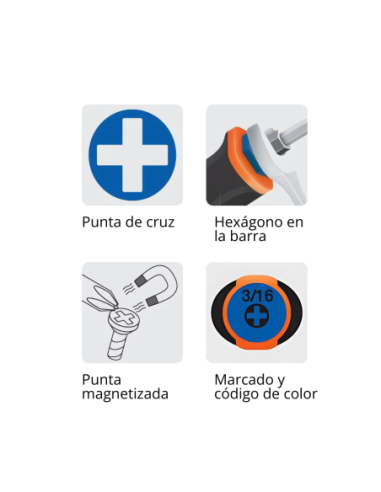 Destornillador Ph2 6 X 150 Confort Grip 14079 Truper