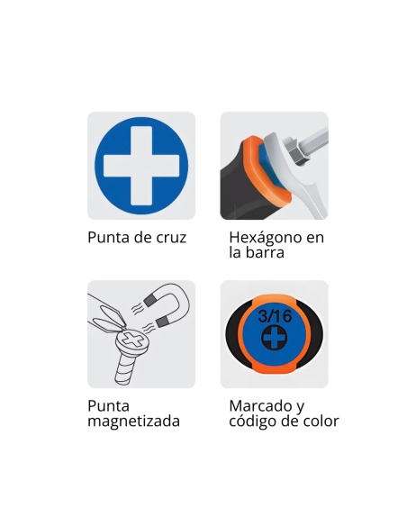 Destornillador Ph2 6 X 150 Confort Grip 14079 Truper