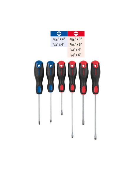 Juego 6 Destornilladores Mango Confort Grip 20220 Truper