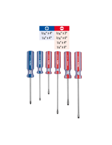 Juego 6 Destornilladores Mango Pvc 20214 Truper