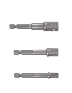 Juego 3 Adaptadores Encastre 1/4 Para Tubos 1/4 3/8 1/2 10752 10752 Truper
