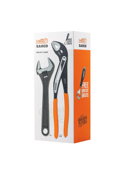 Set De Herramienta Llave Ajustable Y Pinza Orig-8071-6224d Bahco