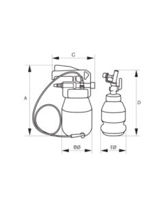 Purgador De Frenos De 1/4 Con Goma Universal Bbr350 Bahco 2