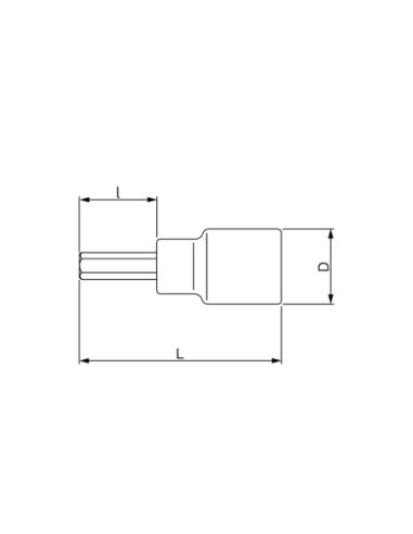 Tubo De 1/2 Punta Hexagonal 10 X 140 (ex Sm 10 140) 7809m-10-140 Bahco
