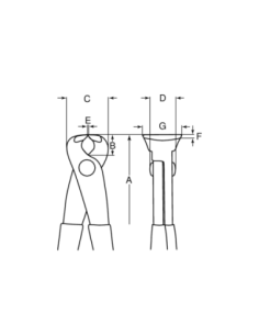 Tenaza Armador Medio Corte 12 2339-300 Acs Bahco 2