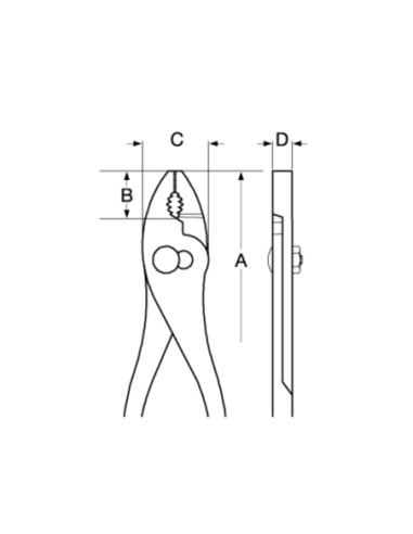 Pinza Regulable 8 2970g-200 A Bahco