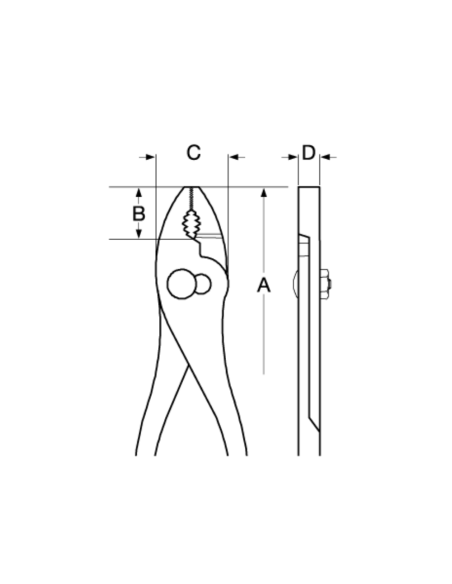 Pinza Regulable 8 2970g-200 A Bahco