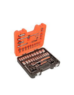 Set De Tubos Y Llaves Para Valvulas Con Cuadrado Conductor De 1/4 Y 1/2 Caja 77 Piezas S800 Bahco