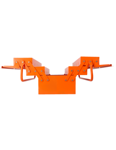 Caja De Herramientas Metalica 5 Compartimentos Y Capacidad De Bloqueo 530mm X 200mm X 200mm 3149-or Bahco