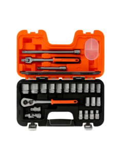 Set De Tubos Con Cuadro Conductor De 1/2 Con Perfil Hexagonal Metrico Y Crique Caja 24 Piezas S240 Bahco 2