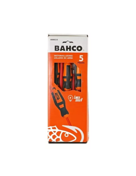 Set 5 Destornilladores Aislados 800iec/5-rn Bahco