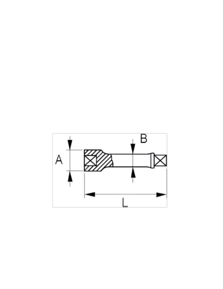 Barra De Extension 3/8 250mm Ex742 7762 Bahco