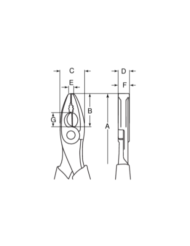 Pinzas Universales Aisladas 180mm 2621s 180a 2621s-180a-rn Bahco
