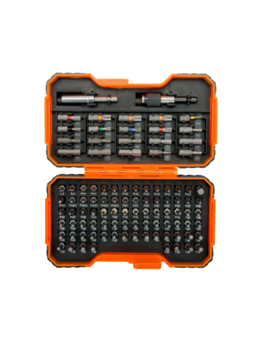 Juego De Puntas 1/4 Para Tornillos Ranurados 100 Piezas 59/S100BC Bahco